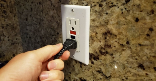 plugging into GFCI outlet